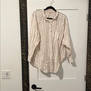 Baggy button down shirt